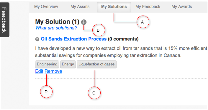 Add Solutions Add Solution Screen
